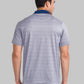 Park Avenue Men Blue Structure Jacquard Slim Fit Cotton Blend T-Shirt