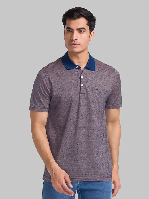 Men Slim Fit Orange T-Shirt