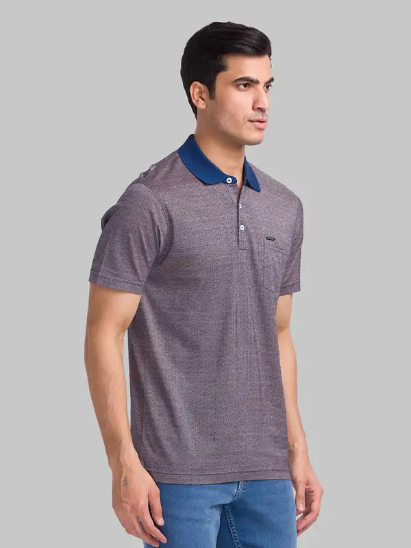 Men Slim Fit Orange T-Shirt