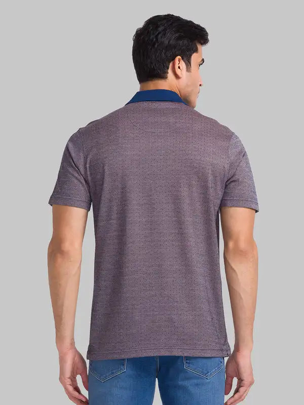 Men Slim Fit Orange T-Shirt