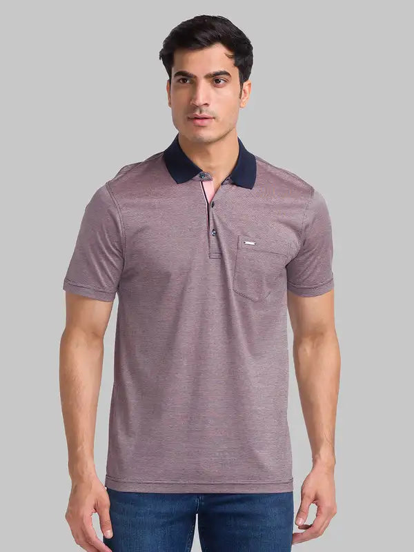 Men Slim Fit Grey T-Shirt