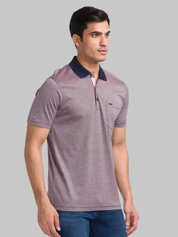 Men Slim Fit Grey T-Shirt