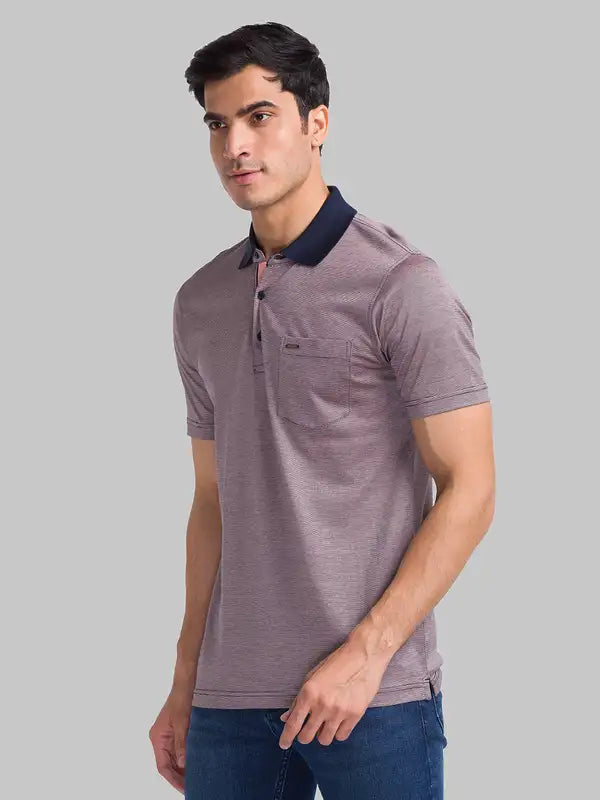 Men Slim Fit Grey T-Shirt