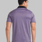 Park Avenue Men Violet Stripe Slim Fit Cotton T-Shirt