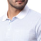 Park Avenue Men Blue Print Slim Fit Cotton Round Neck T-Shirt