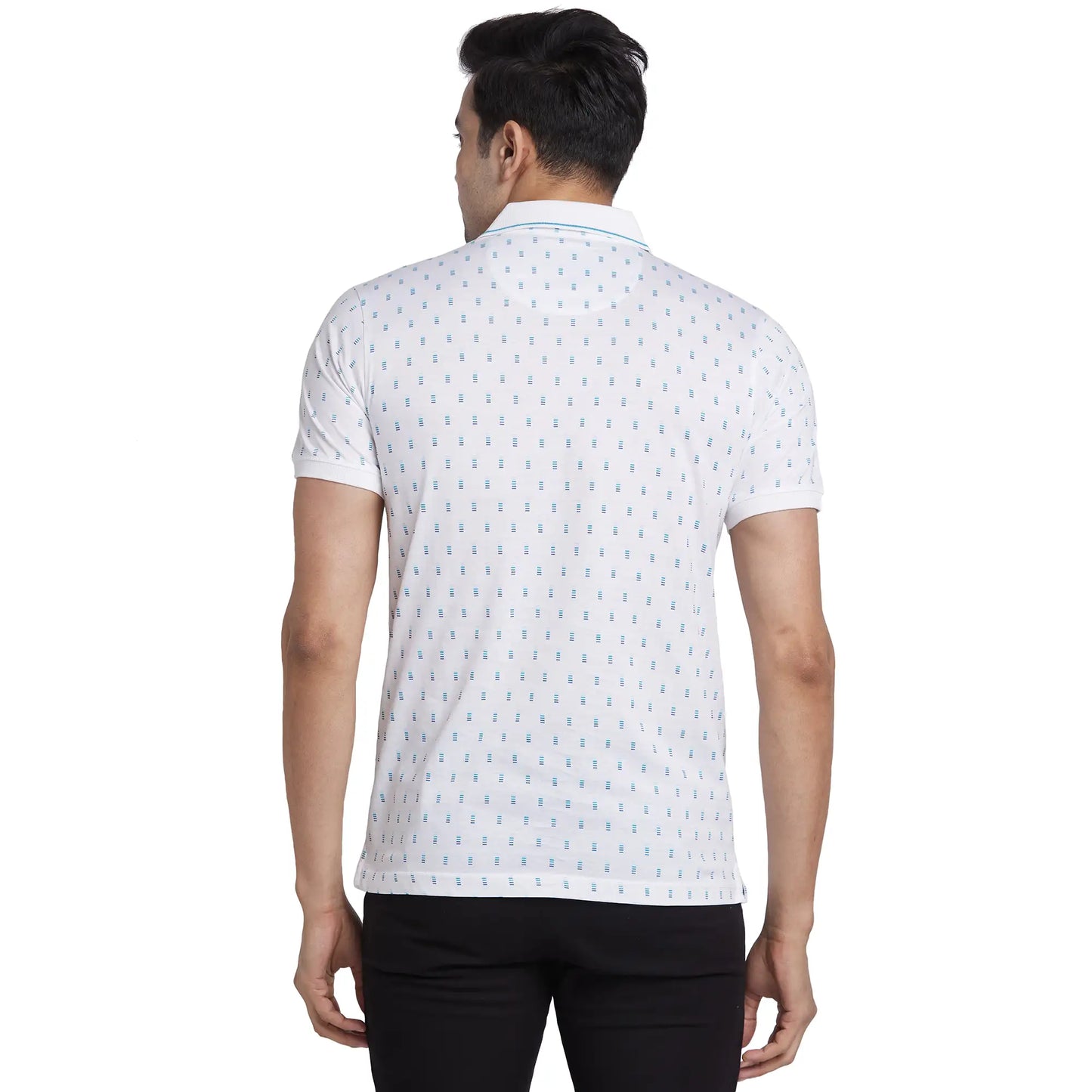 Park Avenue Men Red Two Tone Slim Fit Cotton Round Neck T-Shirt