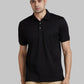 Park Avenue Men Blue Solid Slim Fit Cotton Round Neck T-Shirt