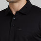Park Avenue Men Blue Solid Slim Fit Cotton Round Neck T-Shirt