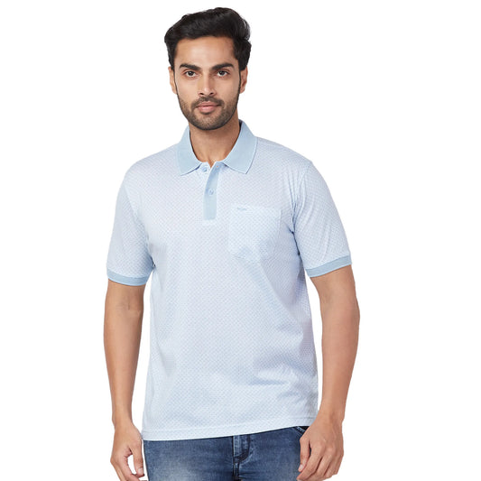 Park Avenue Men Black Print Slim Fit Cotton Round Neck T-Shirt