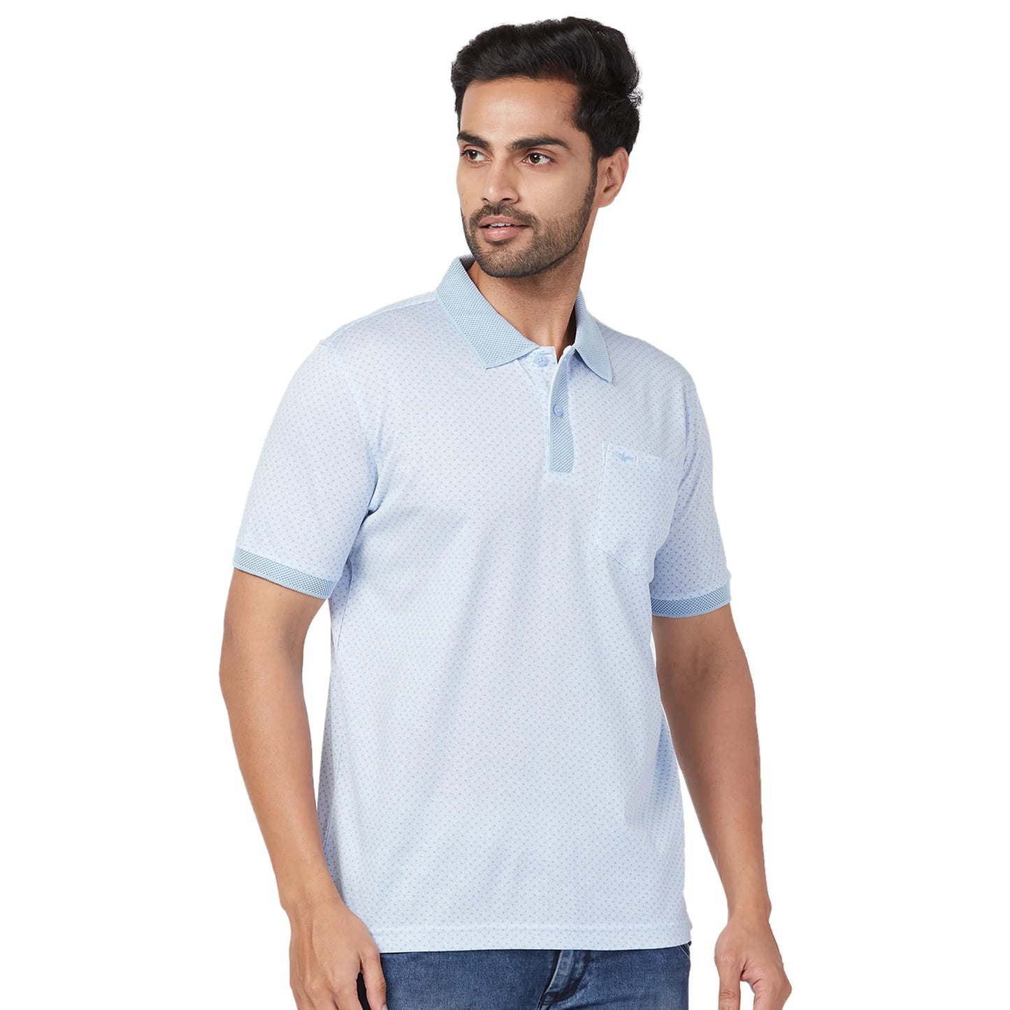Park Avenue Men Black Print Slim Fit Cotton Round Neck T-Shirt