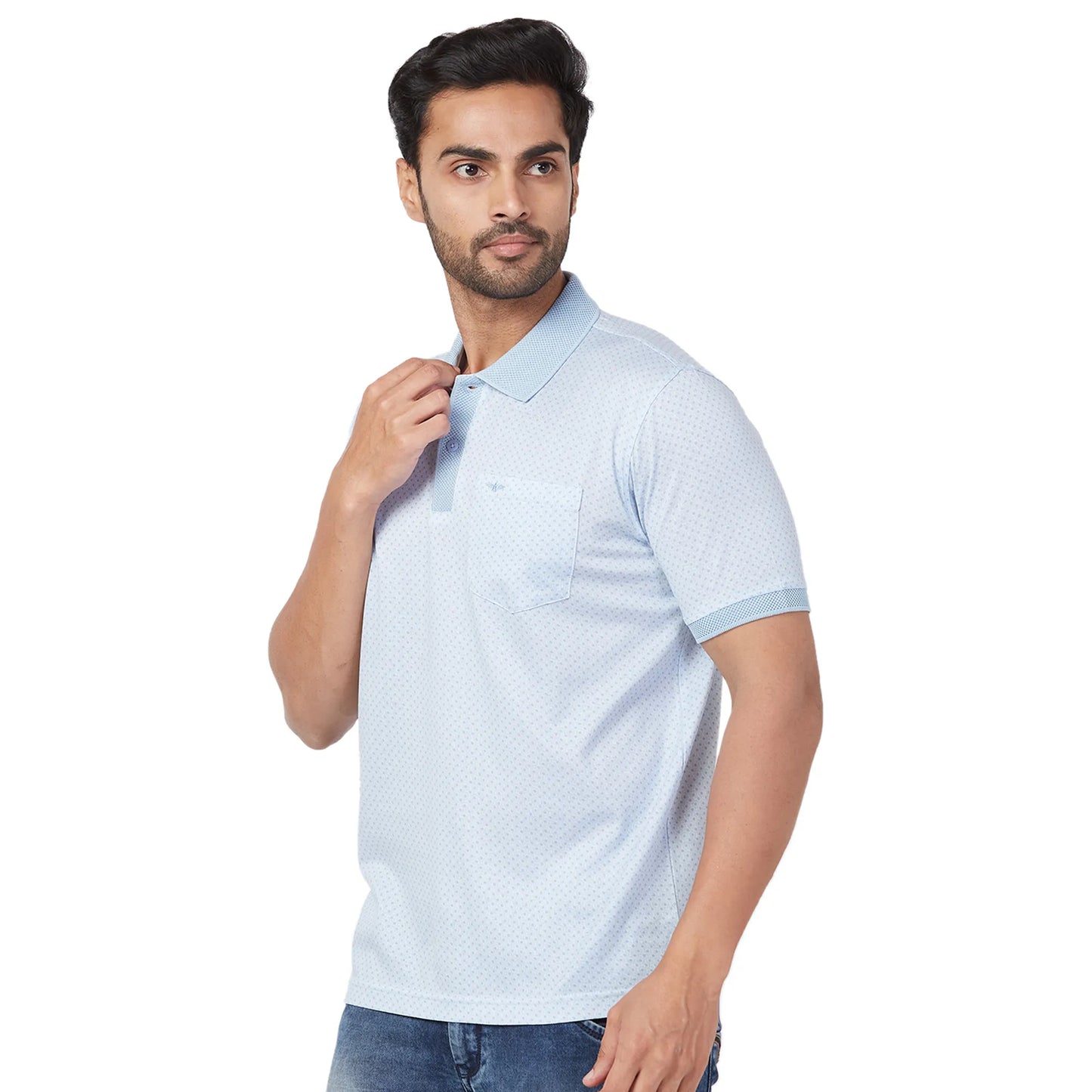 Park Avenue Men Black Print Slim Fit Cotton Round Neck T-Shirt