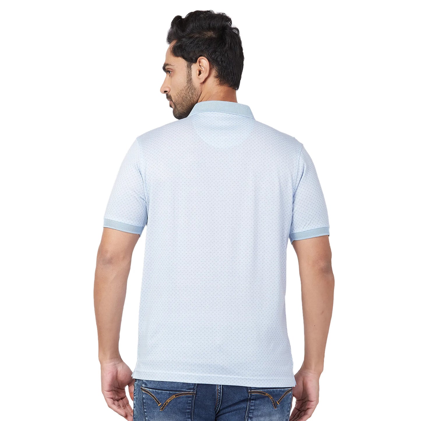 Park Avenue Men Black Print Slim Fit Cotton Round Neck T-Shirt