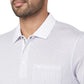 Park Avenue Men Brown Structure Slim Fit Cotton Round Neck T-Shirt