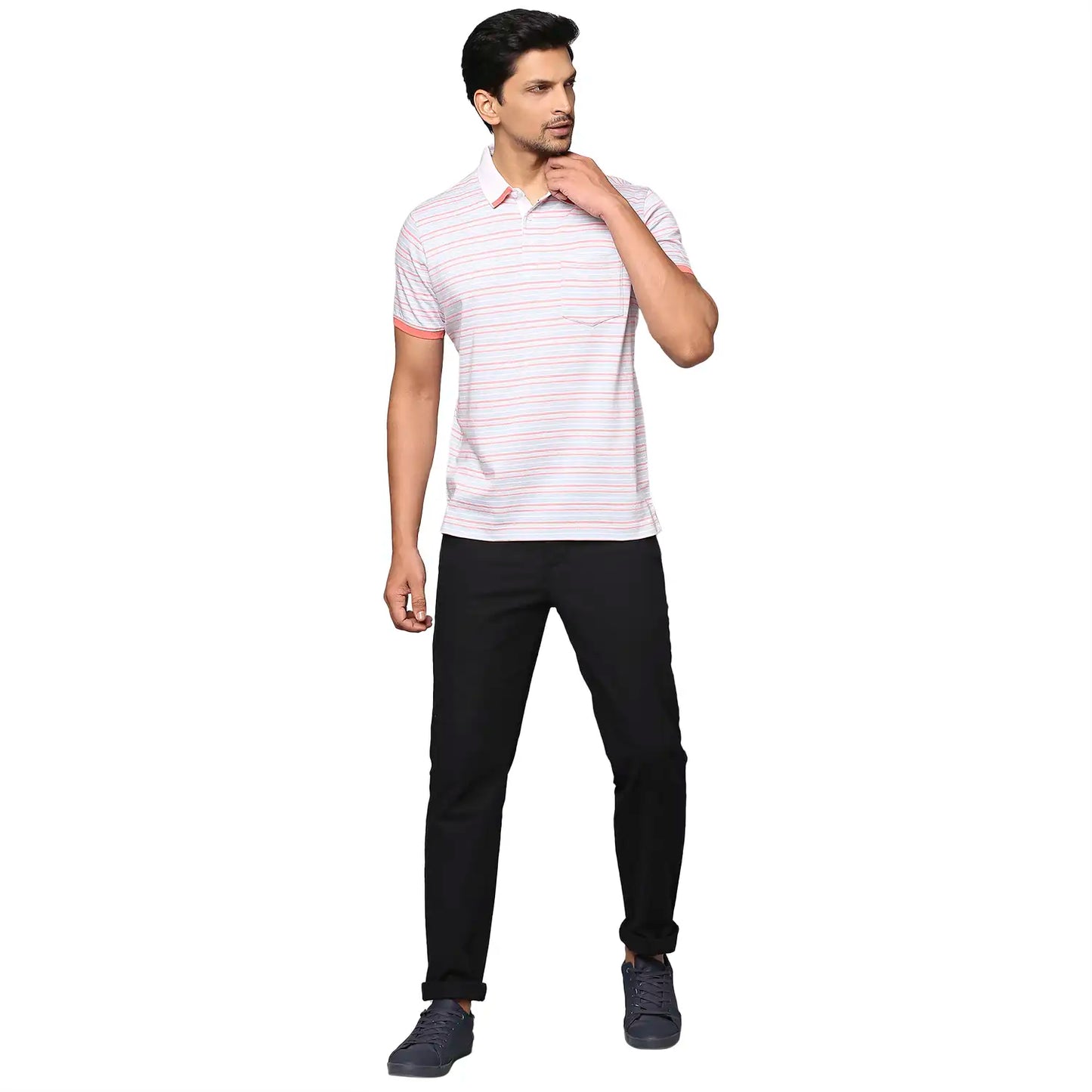 Men Super Slim Fit Grey Trouser