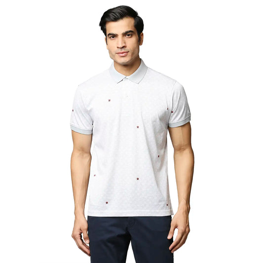 Men Slim Fit Dark Blue Polo