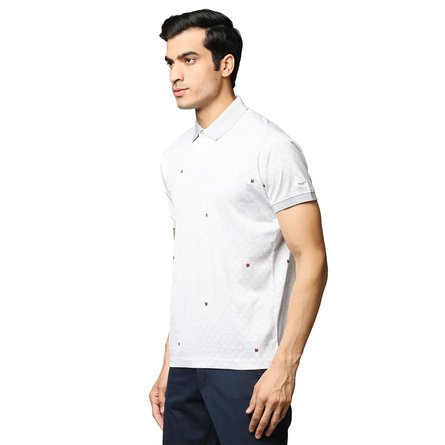 Men Slim Fit Dark Blue Polo
