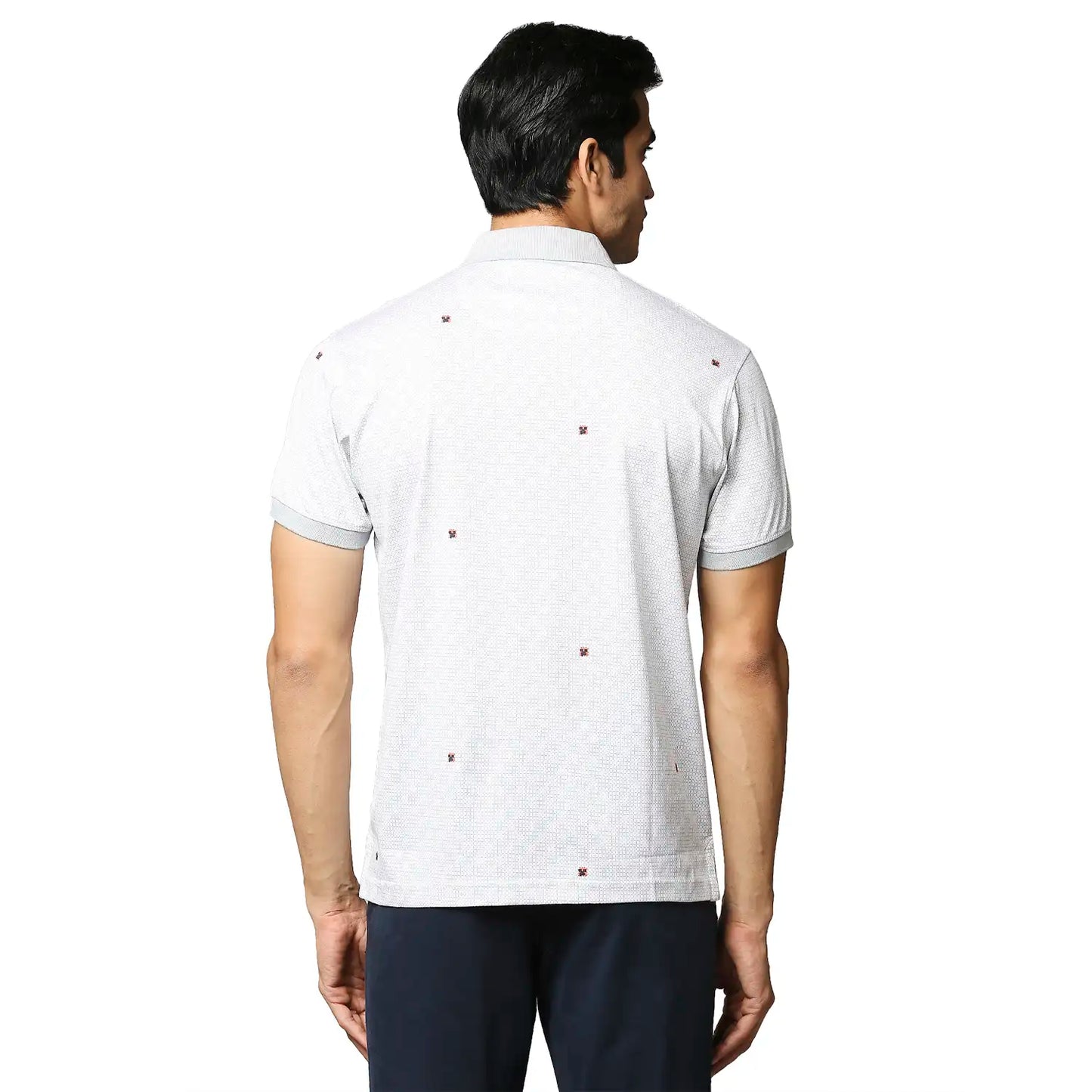 Men Slim Fit Dark Blue Polo