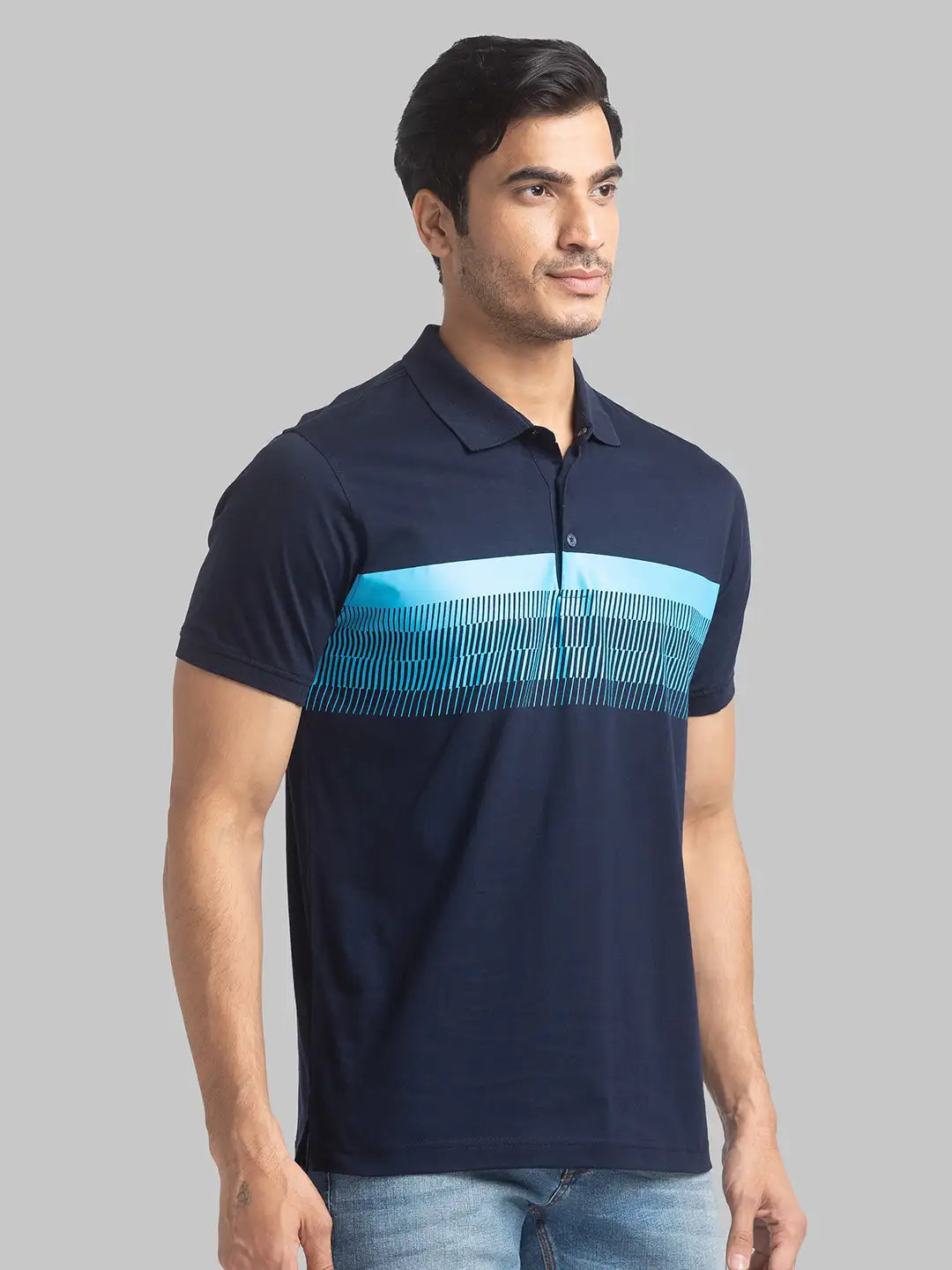 Men Regular fit Dark Blue Shirt