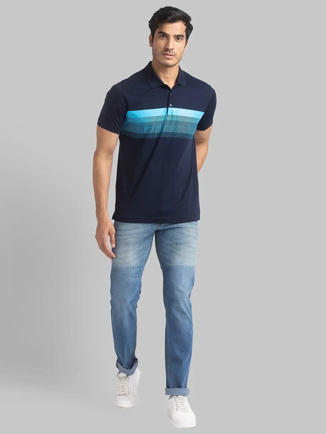 Men Regular fit Dark Blue Shirt