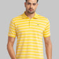 Men Slim Fit Black T-Shirt & Polo