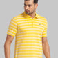 Men Slim Fit Black T-Shirt & Polo