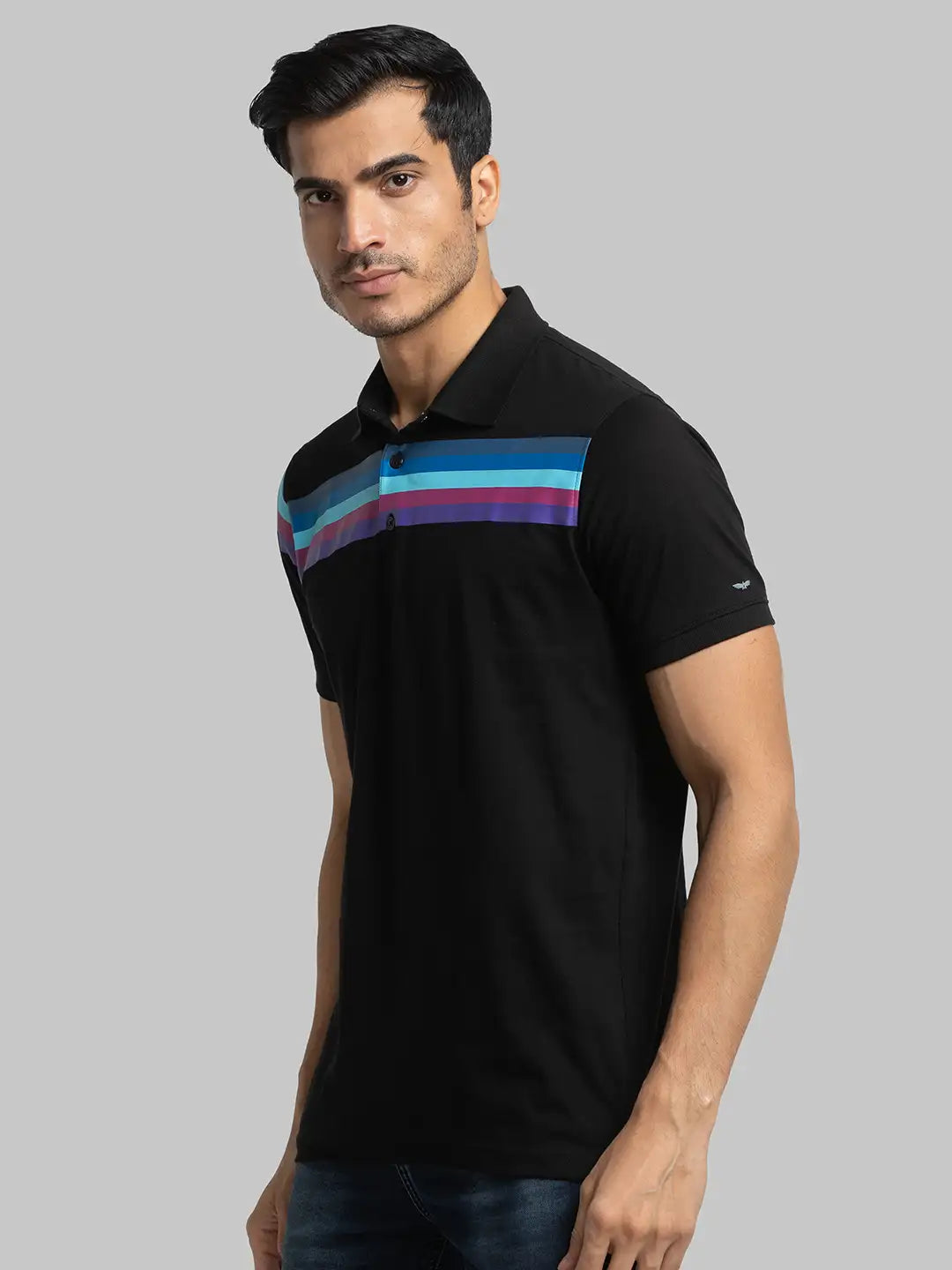 Men Slim Fit White T-Shirt & Polo