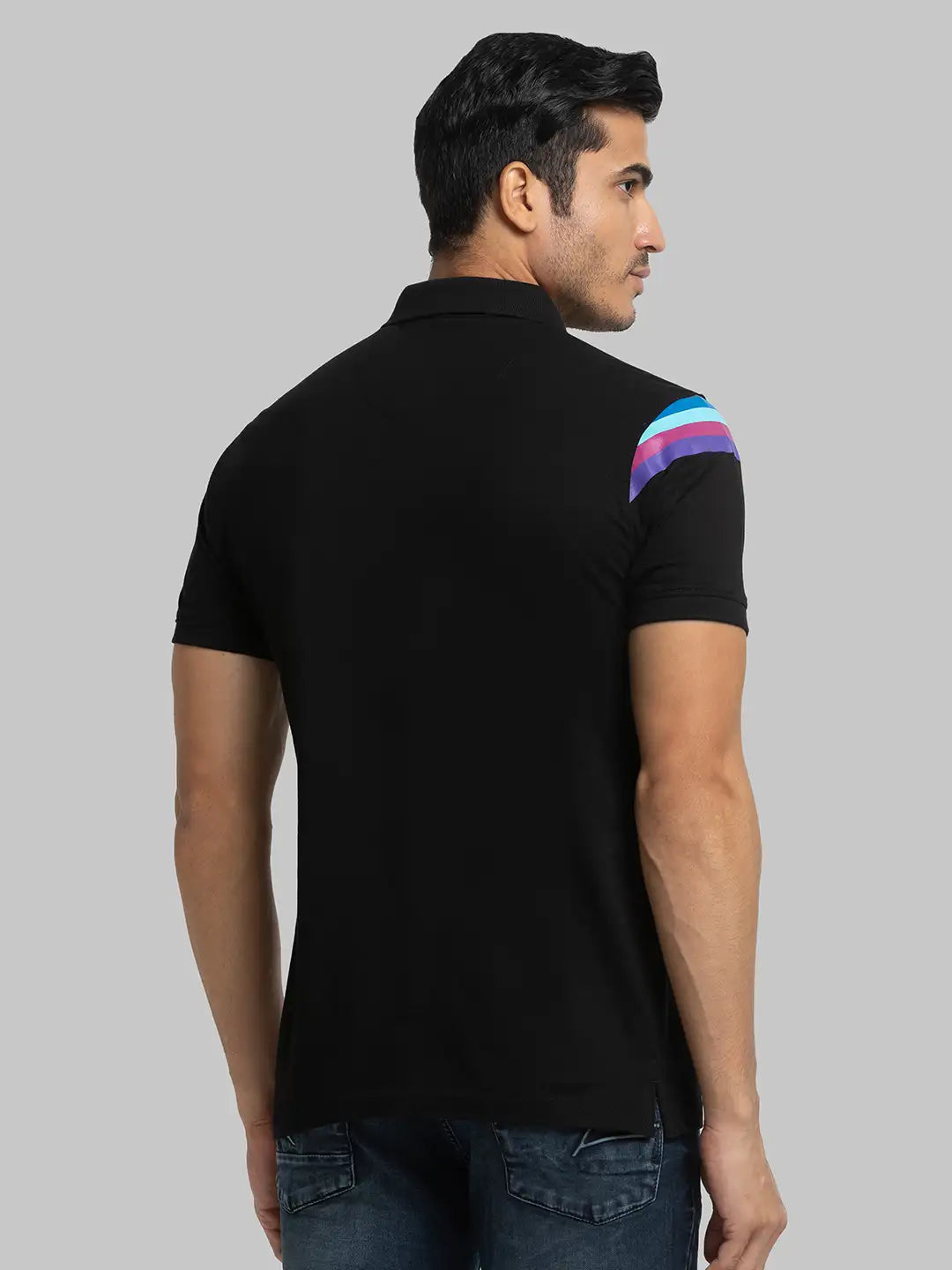Men Slim Fit White T-Shirt & Polo