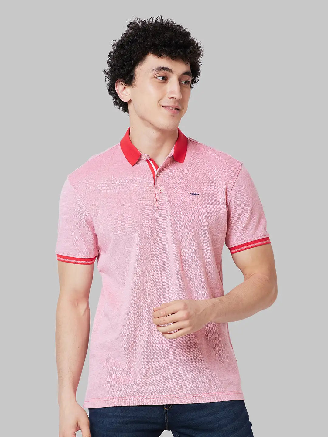 Men Slim Fit Yellow T-Shirt