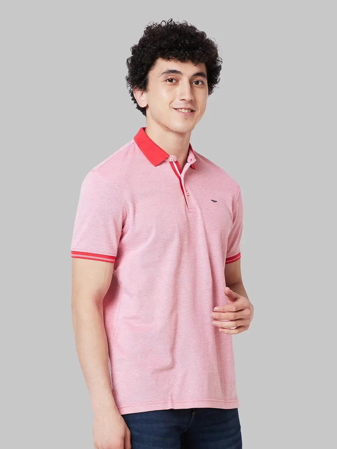 Men Slim Fit Yellow T-Shirt