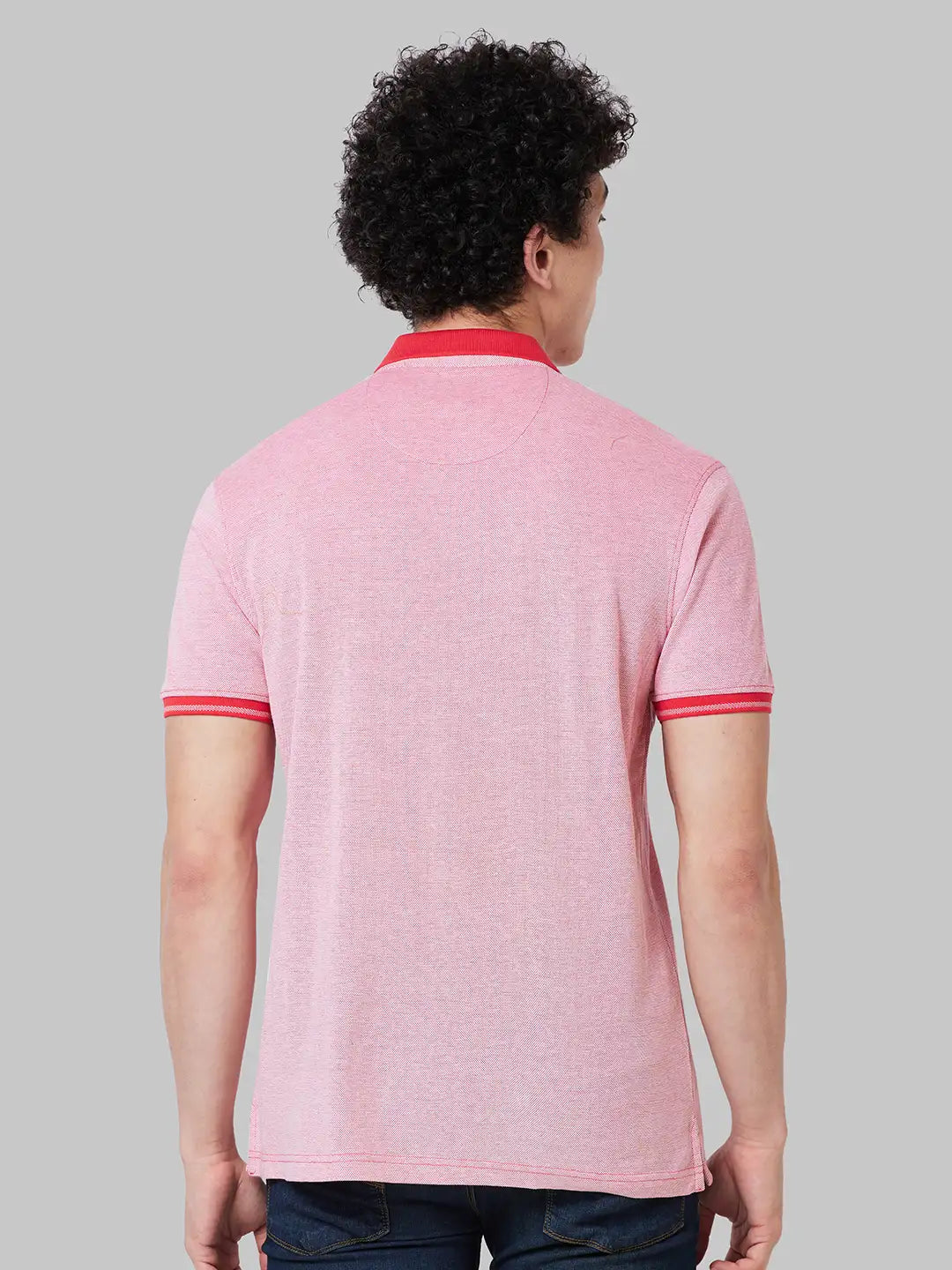 Men Slim Fit Yellow T-Shirt