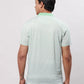 Park Avenue Men White Stripe Slim Fit Cotton T-Shirt