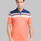 Men Slim Fit Blue T-Shirt