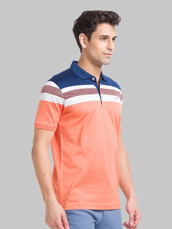 Men Slim Fit Blue T-Shirt
