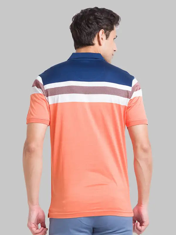 Men Slim Fit Blue T-Shirt