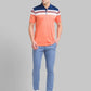 Men Slim Fit Blue T-Shirt