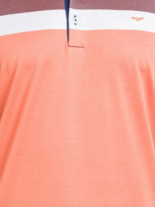 Men Slim Fit Blue T-Shirt