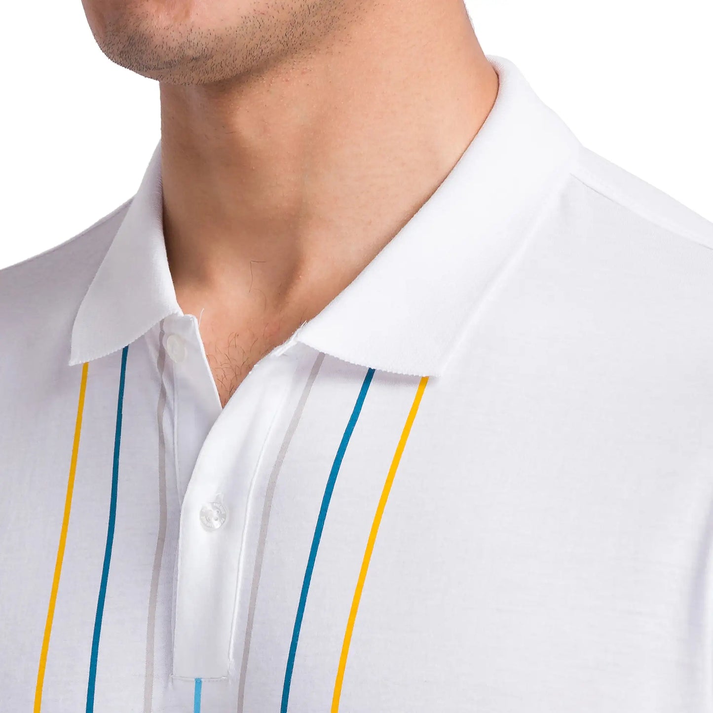 Men Slim Fit Blue Polo