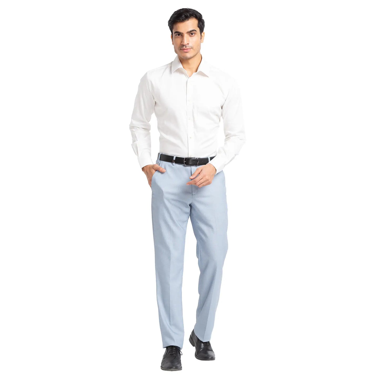 Men Regular Fit Light Blue Shirt
