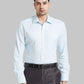 Men Blue Luxus Fit Structure Cotton Full Sleeve Shirts