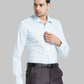 Men Blue Luxus Fit Structure Cotton Full Sleeve Shirts