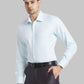 Men Blue Luxus Fit Structure Cotton Full Sleeve Shirts