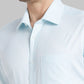 Men Blue Luxus Fit Structure Cotton Full Sleeve Shirts