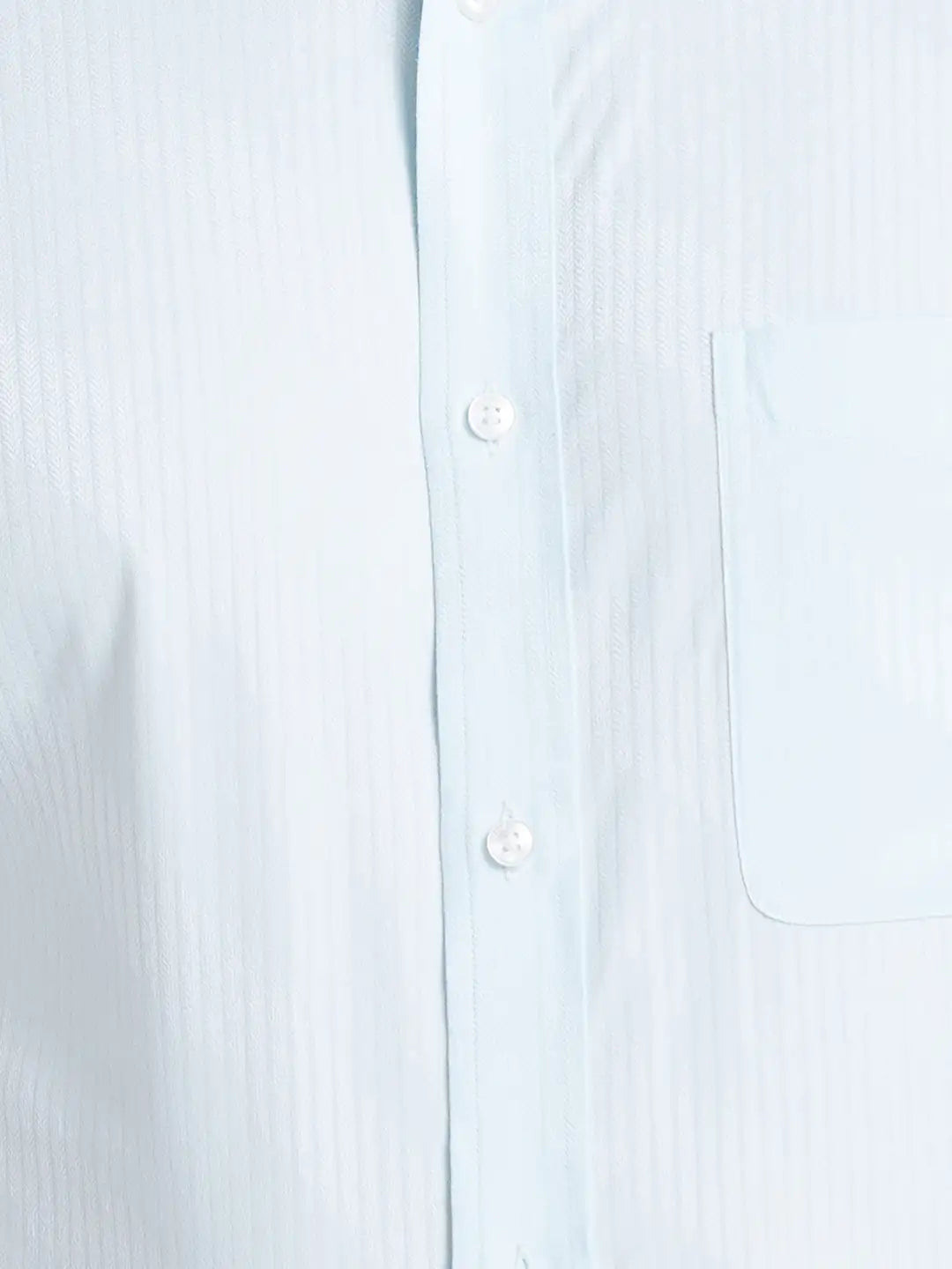 Men Blue Luxus Fit Structure Cotton Full Sleeve Shirts