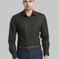 Park Avenue Men Violet Solid Luxus Fit Cotton Full Sleeve Shirt