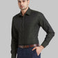 Park Avenue Men Violet Solid Luxus Fit Cotton Full Sleeve Shirt