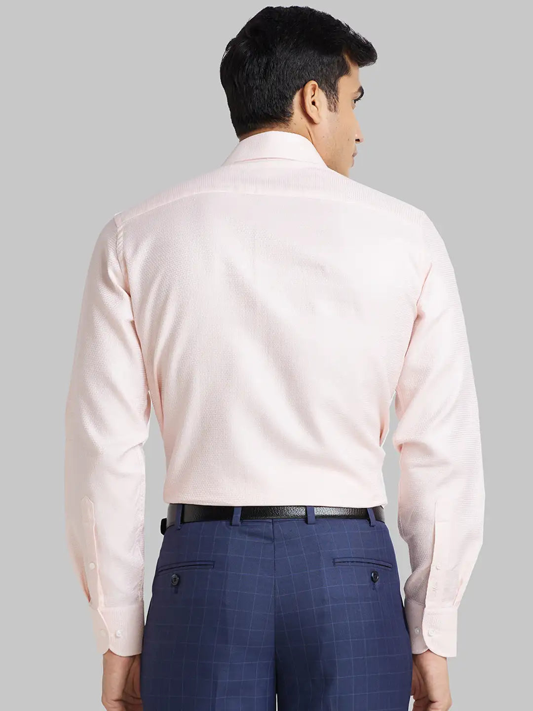 Men Blue Regular Fit Checks Cotton Full Sleeve Shirts