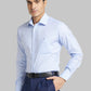 Men Violet Luxus Fit Structure  Cotton Full Sleeve Regular Collar Shirts