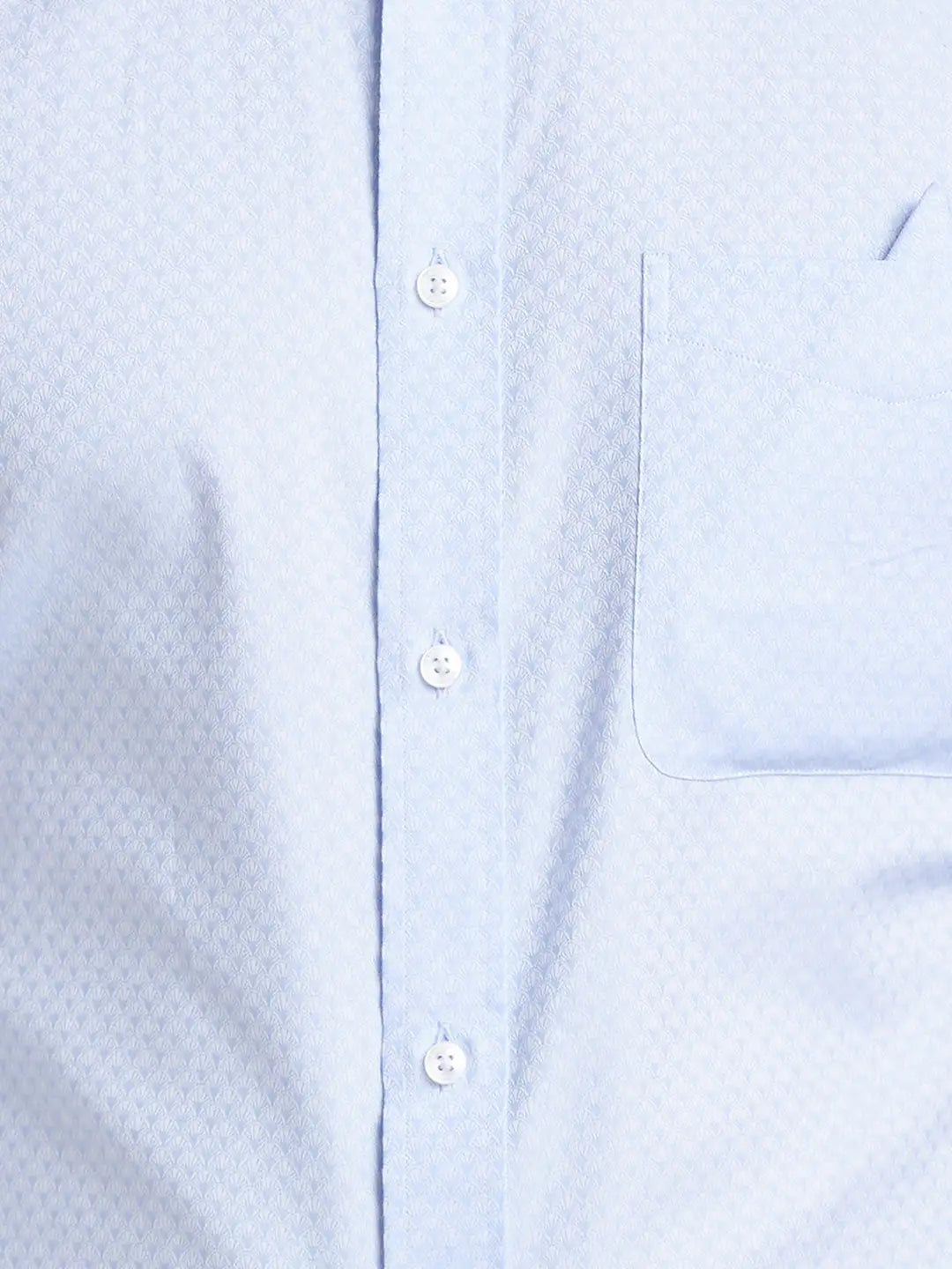 Men Violet Luxus Fit Structure  Cotton Full Sleeve Regular Collar Shirts