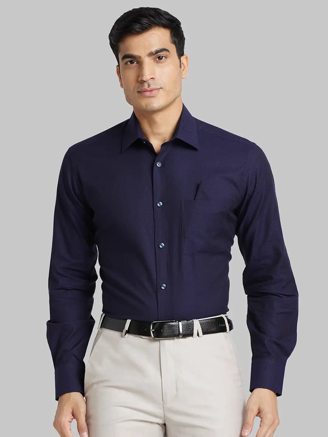 Men Yellow Luxus Fit Solid  Cotton Full Sleeve Regular Collar Shirts