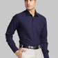 Men Yellow Luxus Fit Solid  Cotton Full Sleeve Regular Collar Shirts